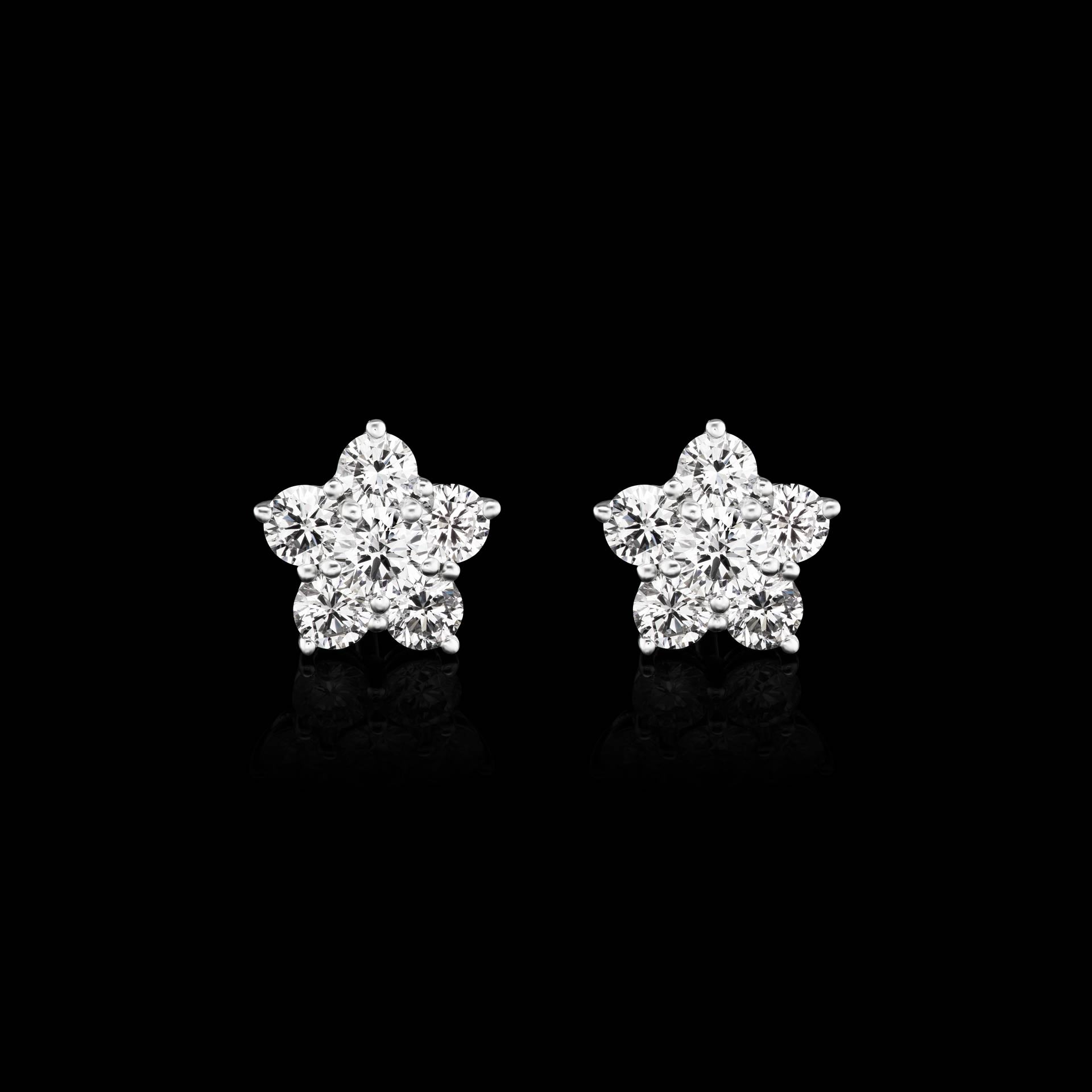 Kesslers 1/10ct. t.w. Kessler 81 Round Diamond Stud Earrings in